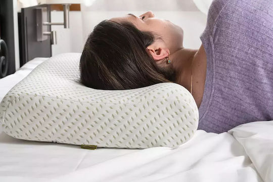Alpha Foam Optimum Aloe Vera Μαξιλάρι Ύπνου Memory Foam Ανατομικό 35x55x8cm
