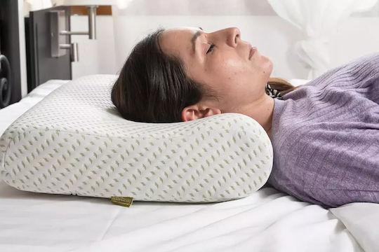 Alpha Foam Optimum Aloe Vera Μαξιλάρι Ύπνου Memory Foam Ανατομικό 35x55x8cm