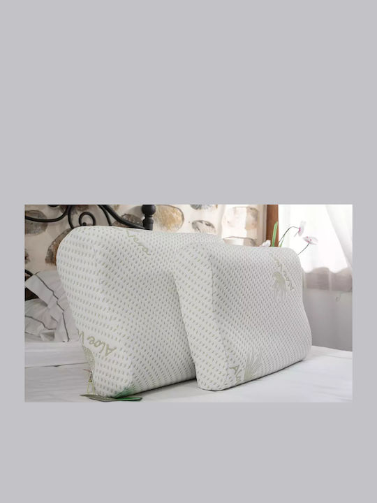 Alpha Foam Оптимум Възглавница За Спане Алое Вера Мемори Пяна Анатомична 35x55x8см