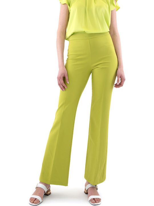Women's Fabric Trousers Green