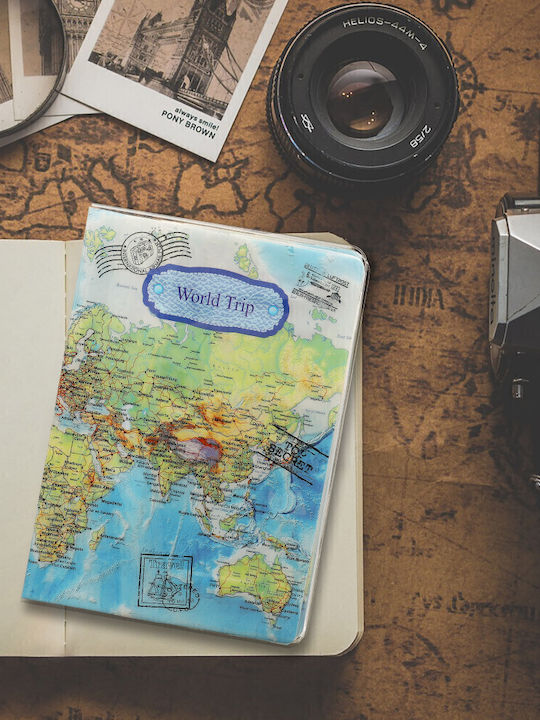 World Trip Калъф За Карти И Паспорт Travel Map Оеm