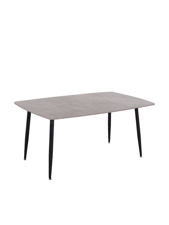 Raven Tisch Speisesaal Grey Marble 160x80x74cm