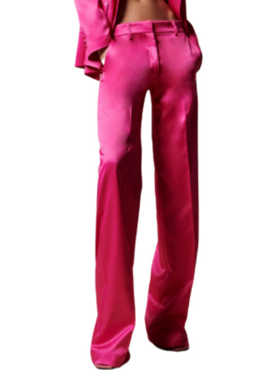 Γυναικεία Παντελόνα σε Palazzo Εφαρμογή Fuchsia