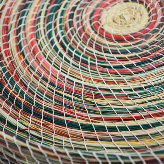 Wicker Round Decorative Tray 40x40cm