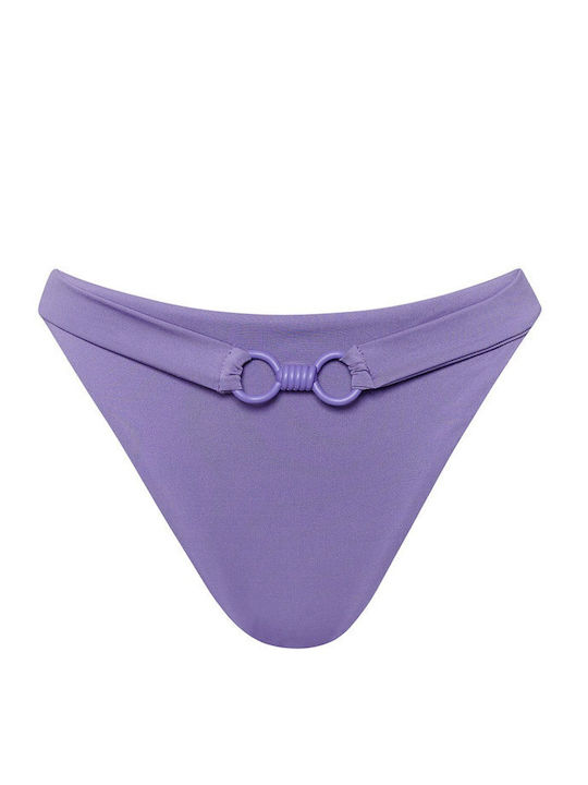 Bikini Slip High Waist Purple