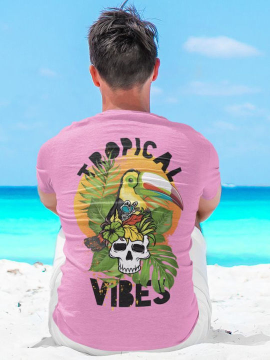 Tropical Vibes T-Shirt Rosa