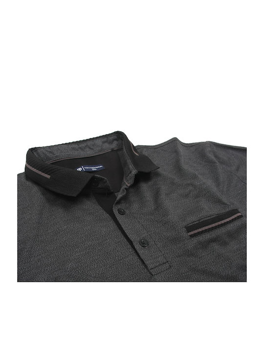 Tony10867 Oversized Large Size Short Sleeve Shirt Black