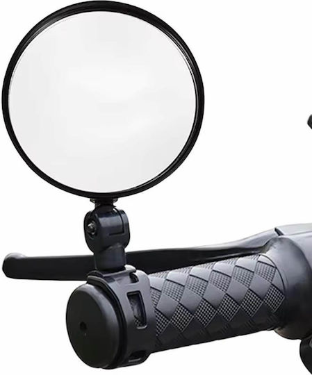 Curved Bicycle Handlebar Mirror 360° Rotation Black Sf053