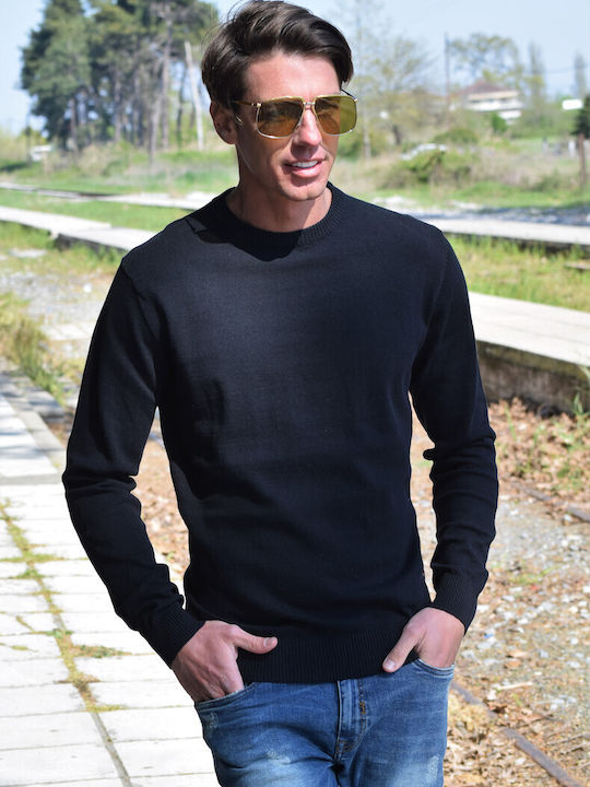 Herrenstrickpullover Schwarz Kode.gr204