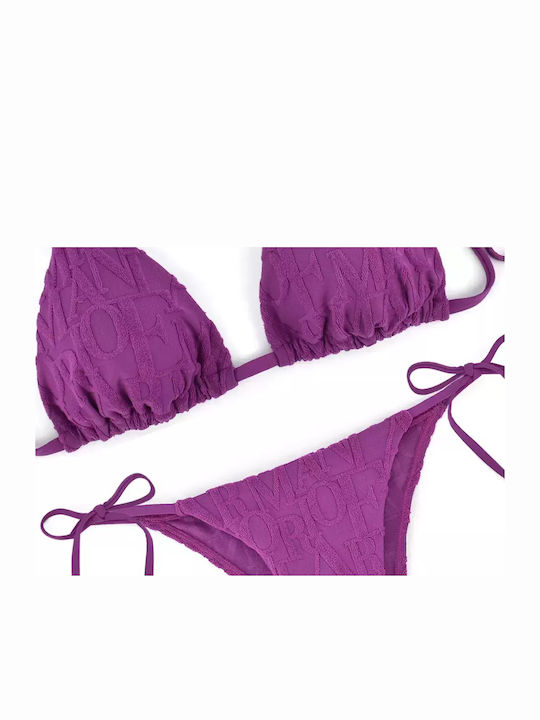 Set Bikini Triangle Pink Fuchsia