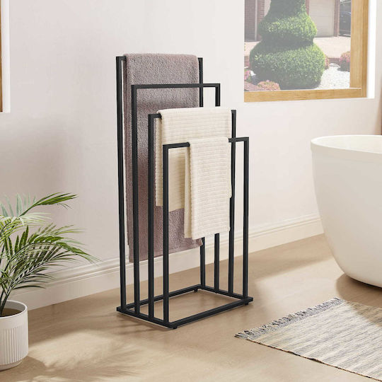 Καλόγερος Μπάνιου Μονός 93.5x93.5cm Inox Μαύρος Καλόγερος Μπάνιου Μονός 93.5x93.5cm Inox Μαύρος