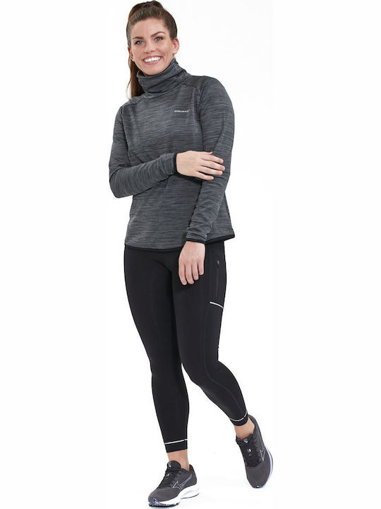 Endurance Bluza L S Littao Melange Tricotată 1001 Negră