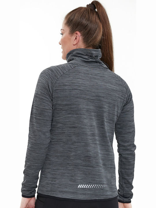 Endurance Bluza L S Littao Melange Tricotată 1001 Negră