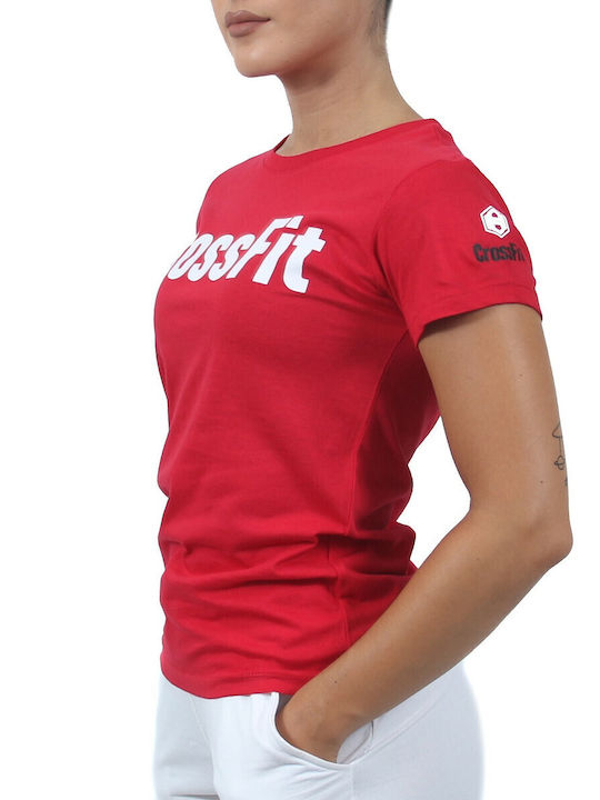T-shirt Crossfit Κόκκινο Λευκό 23058 H&s Κόκκινο