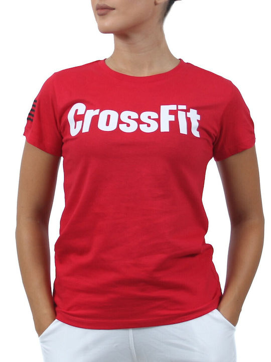 T-shirt Crossfit Red White 23058 H&s Red