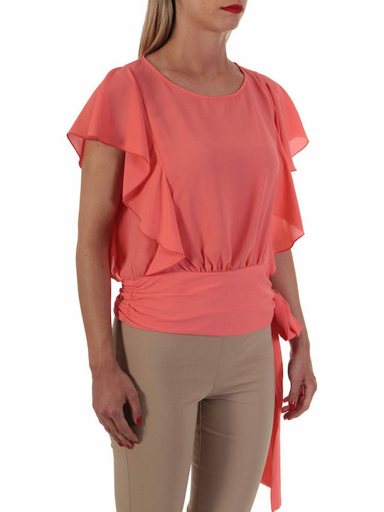 Relish Top Bluze Damă Cu Dantelă Pliere Laterala Cosmopolitan
