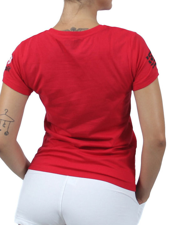 T-shirt Crossfit Red White 23058 H&s Red