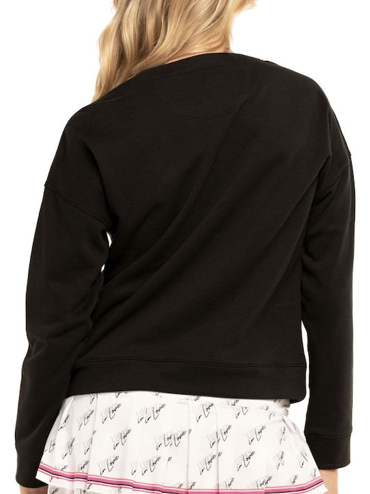Lucky In Love Women's Tennis Pullover Black