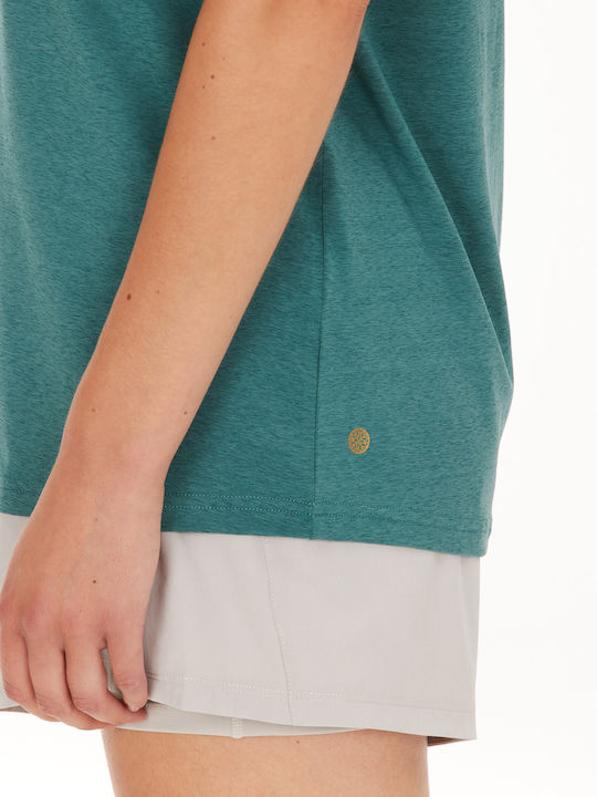 Athlecia T-shirt Lizzy W Slub S S Tee 3160 Mallard Green