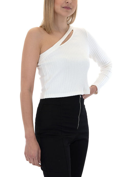 Black N Black Top Women Black & Black Εκρου W22b2160-off-white