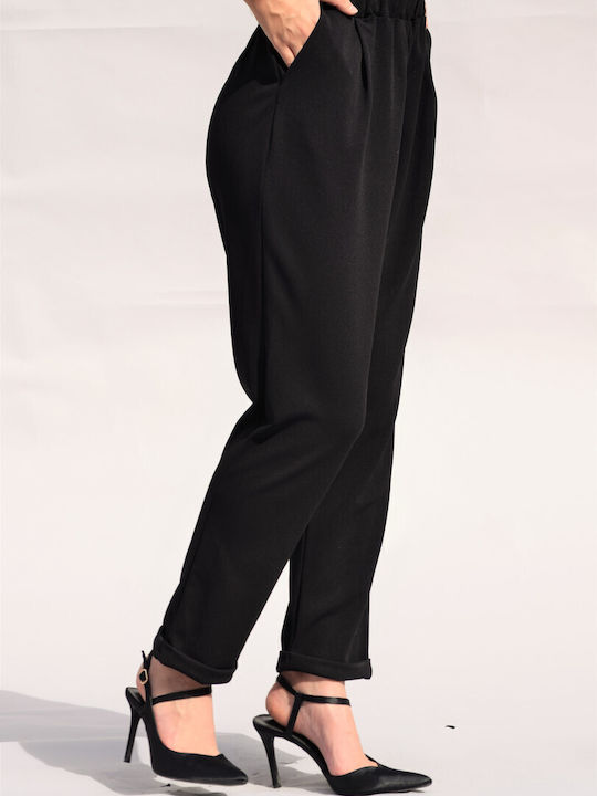 Women's Trousers Exceptional Quality Black Code del1