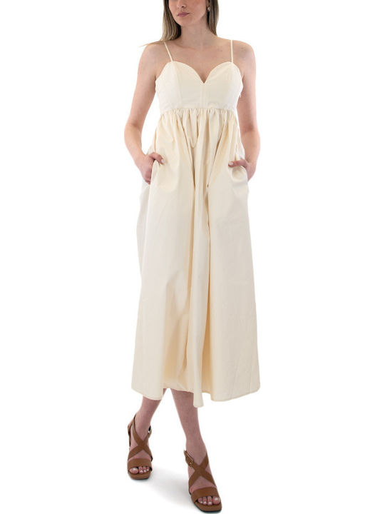 Matchbox Maxi Dress Women Matchbox Μπεζ Mtchbx-la3123