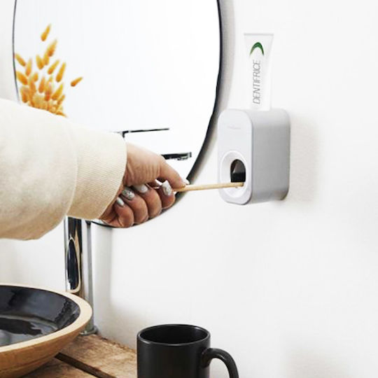 Sensly Wall-mounted Toothpaste Dispenser Grey