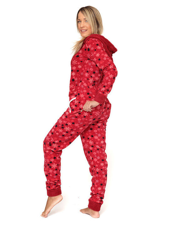 Γυναικεία Πυτζάμα Ολόσωμη Fleece 20192