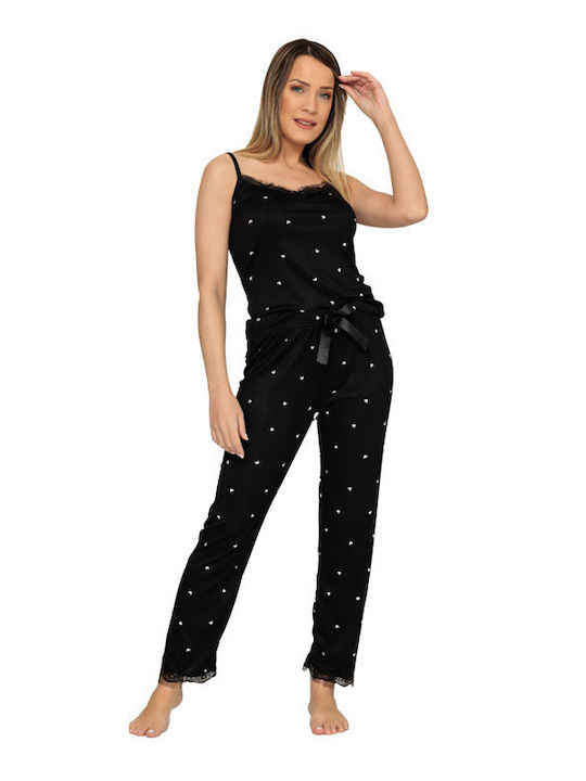 Set Pijamale Dama Dantelă 20544