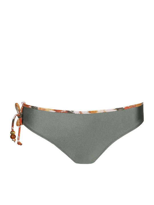 Bikini Slip Hohe Taille Khaki
