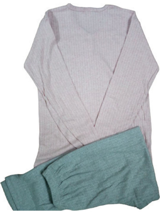 Pijamale Dama Roz-Gri