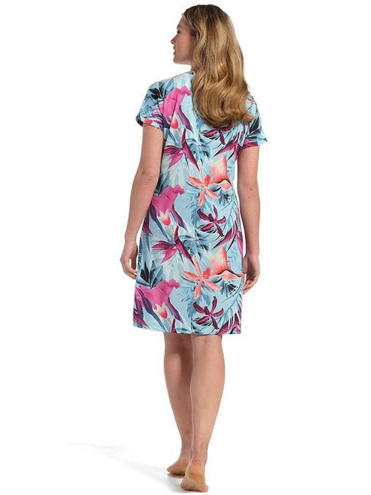 Kurzärmeliges Nachthemd Deluxe Tropical Paradise Flower 15231-300-2 Pastunette