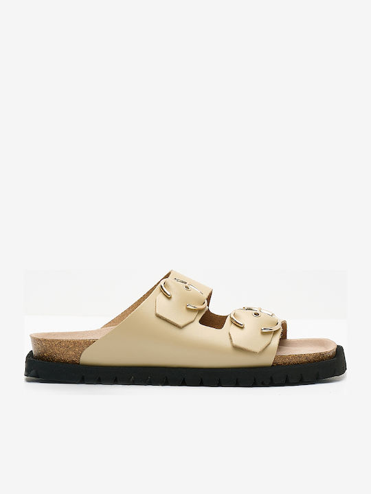 Genuins Sandale Casual Damă Din Piele Bej Gen Honolulu Beige