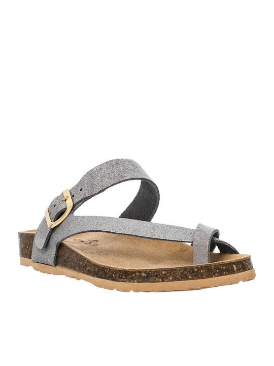 Sandale Casual Damă 580-23018 de Piele Argintii Tsoumpas Sandale Casual Damă 580-23018 de Piele Argintii Tsoumpas