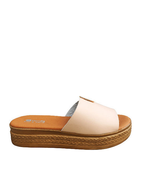 Blondie Anatomic Slippers Salmon Soft Insole Greek Made