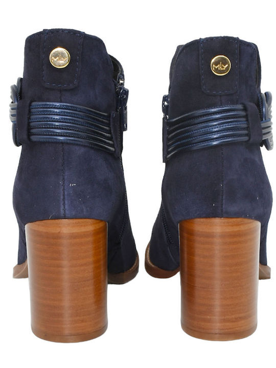 Leder Stiefeletten Mlv Cecilia16 Blau