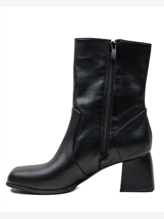 Дамски Кожени Ботуши Zakro Collection S402-fw22-23 Черно