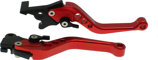 Adjustable Aluminum Brake Clutch Bike Levers Red OEM
