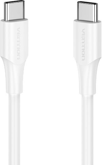 Vention USB 2.0 Kabel USB-C männlich - USB-C 60W Weiß 1m TAXWF