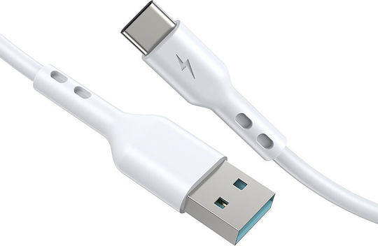 BWOO Cablu USB 2.0 USB-C Masculin - USB-A Alb 1m X172C