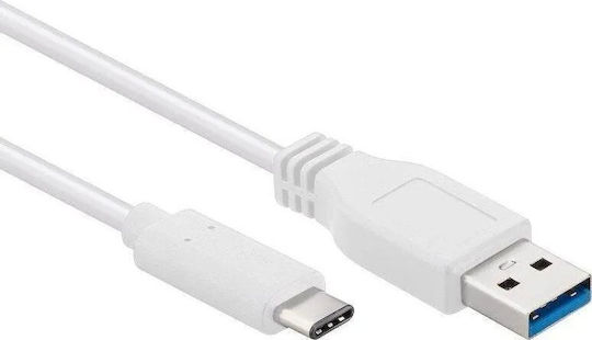 PremiumCord USB 3.0 Cable USB-C male - USB-A 60W Λευκό 3m