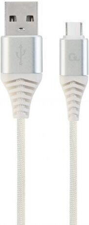 Gembird Braided USB 2.0 Cable USB-C male - USB-A Μαύρο 2m CC-USB2B-AMCM-2M-BW