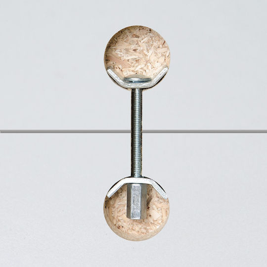 ArteLibre Schraube Metallisch mit Länge 65mm