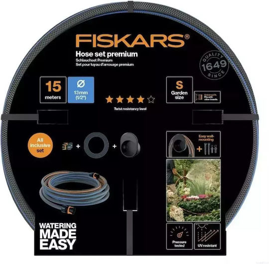 Fiskars Hose Watering Set 1/2" 15m