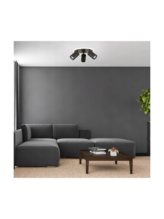 Light Prestige Ceiling Mount Light Gray with Integrated LED