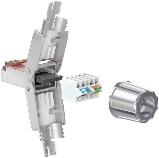 Goobay Cat 6 RJ45 Socket Tool-Free Assembly Shielded STP