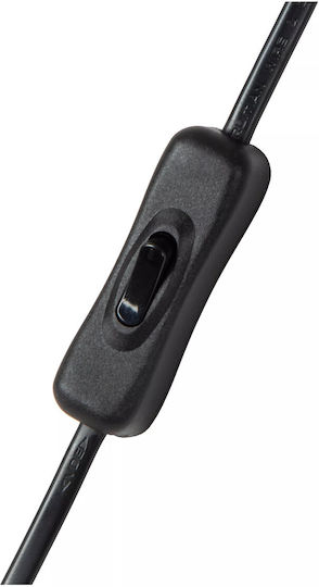 Lucide Lightning Lampă de masă pentru Soclu E27 cu Abajur Alb și Bază Maro