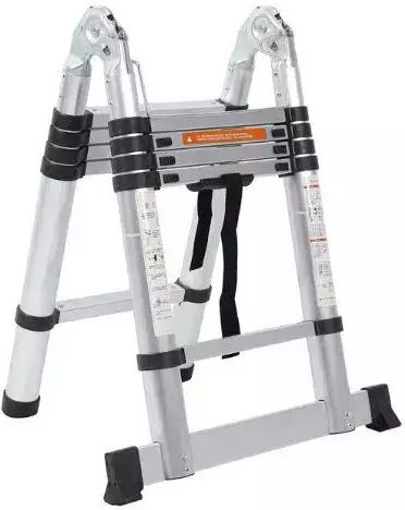 Kevard Teleskopische Leiter Aluminium Stufen mit maximaler Höhe 2.6m
