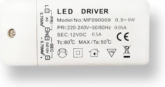 Lucas LED Power Supply IP20 Power 7W With Output Voltage 12V 1306K