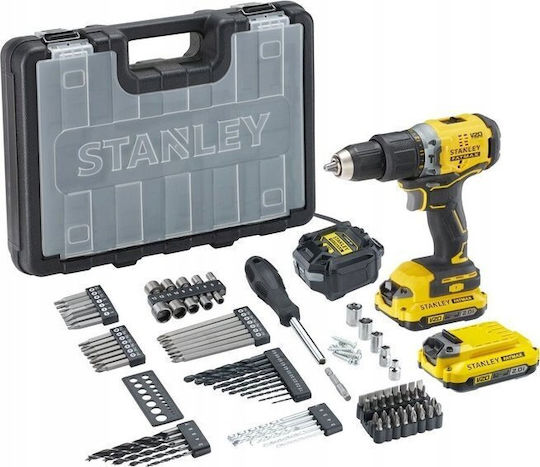 Stanley SFMCD715D2AF Schlagbohrschrauber Batteriebetrieb Brushless 18V 2x2Ah